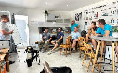 Nos techniciens se forment au port de l’ARI et au travail en espace confiné